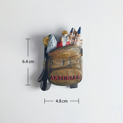 Eiropa Spānija 3D ledusskapja magnēts, tūristu suvenīru uzlīmes, mājas un virtuves dekorēšana, ledusskapja magnēta vēstules uzlīme