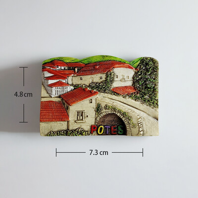 Eiropa Spānija 3D ledusskapja magnēts, tūristu suvenīru uzlīmes, mājas un virtuves dekorēšana, ledusskapja magnēta vēstules uzlīme