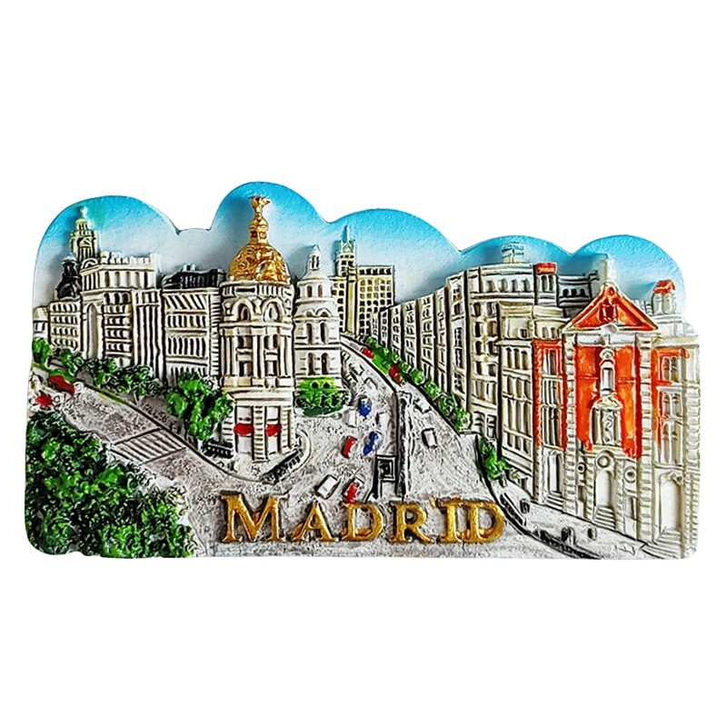 Eiropa Spānija 3D ledusskapja magnēts, tūristu suvenīru uzlīmes, mājas un virtuves dekorēšana, ledusskapja magnēta vēstules uzlīme