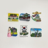 Veľkoobchodné magnety na chladničku, ručne maľované magnetické nálepky na chladničku, Kórea, Soul, ostrov Jeju, turistické suveníry, magnetické prispôsobenie