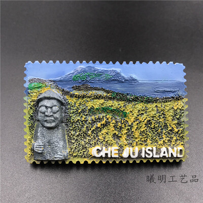 Veľkoobchodné magnety na chladničku, ručne maľované magnetické nálepky na chladničku, Kórea, Soul, ostrov Jeju, turistické suveníry, magnetické prispôsobenie