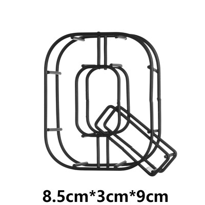 Kovové duté písmeno AZ, kovaná abeceda, dekorácia na stôl, kaviareň, bytové dekorácie, fotografické rekvizity, ornament.