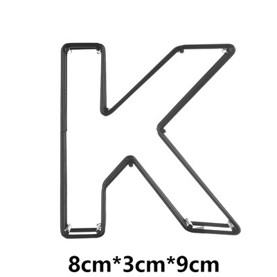Kovové duté písmeno AZ, kovaná abeceda, dekorácia na stôl, kaviareň, bytové dekorácie, fotografické rekvizity, ornament.