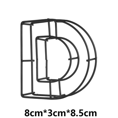 Kovové duté písmeno AZ, kovaná abeceda, dekorácia na stôl, kaviareň, bytové dekorácie, fotografické rekvizity, ornament.