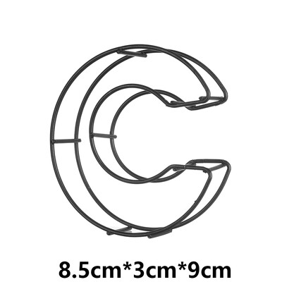 Kovové duté písmeno AZ, kovaná abeceda, dekorácia na stôl, kaviareň, bytové dekorácie, fotografické rekvizity, ornament.