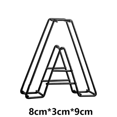 Kovové duté písmeno AZ, kovaná abeceda, dekorácia na stôl, kaviareň, bytové dekorácie, fotografické rekvizity, ornament.