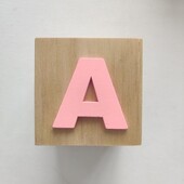 Alphabet Craft Chic lengvas abėcėlės blokelis, mažas 26 angliškos abėcėlės medžio kaladėlės kūdikių žaislų vestuvių dekoras