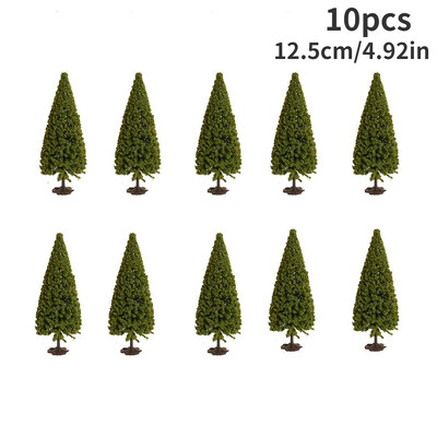 10 ks mini stromček DIY scénický model ornament pieskový stôl materiál veža borovica vianočný stromček zelená krajina borovica model