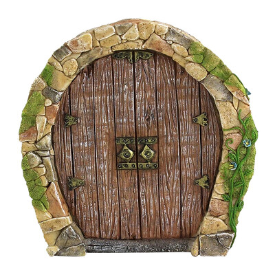 Záhradné dvere škriatkov do rozprávky pre stromčekový domček, miniatúrne rozprávkové drobné domčekové dvere, socha, mini darček pre deti, 3D záhradné dekorácie na stromčekové dvere.