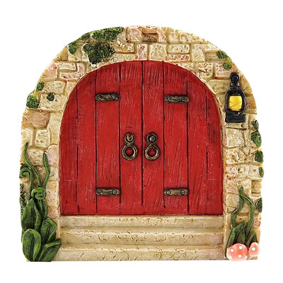 Záhradné dvere škriatkov do rozprávky pre stromčekový domček, miniatúrne rozprávkové drobné domčekové dvere, socha, mini darček pre deti, 3D záhradné dekorácie na stromčekové dvere.