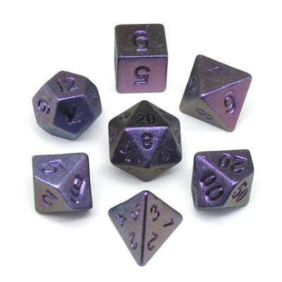 7 db/szett akril galvanizáló kocka új sokszögű RPG kazamaták és sárkányok DND kocka szerepjáték asztali játékok kiegészítők