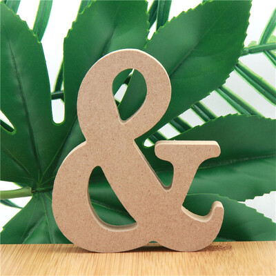 1 kom 10 cm Drvena slova u boji drveta Abeceda DIY Riječ Slovo Umjetnički obrti Stojeći naziv Dizajn Party Vjenčanje Kućni dekor 3,94 inča