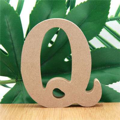 1 kom 10 cm Drvena slova u boji drveta Abeceda DIY Riječ Slovo Umjetnički obrti Stojeći naziv Dizajn Party Vjenčanje Kućni dekor 3,94 inča