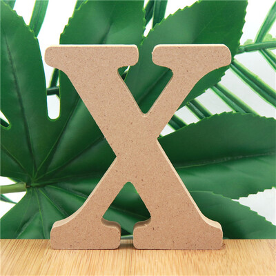 1 kom 10 cm Drvena slova u boji drveta Abeceda DIY Riječ Slovo Umjetnički obrti Stojeći naziv Dizajn Party Vjenčanje Kućni dekor 3,94 inča