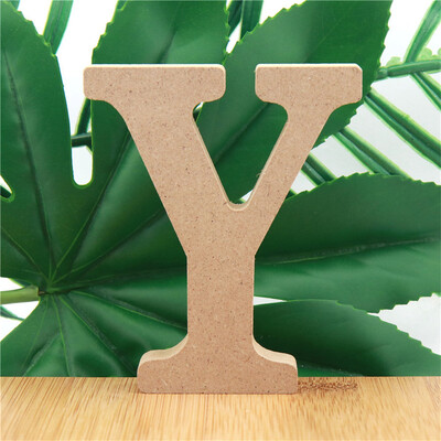 1 kom 10 cm Drvena slova u boji drveta Abeceda DIY Riječ Slovo Umjetnički obrti Stojeći naziv Dizajn Party Vjenčanje Kućni dekor 3,94 inča