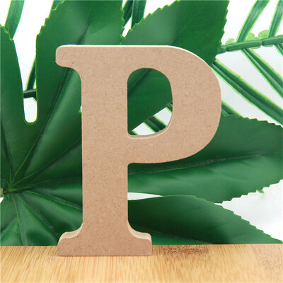 1 kom 10 cm Drvena slova u boji drveta Abeceda DIY Riječ Slovo Umjetnički obrti Stojeći naziv Dizajn Party Vjenčanje Kućni dekor 3,94 inča