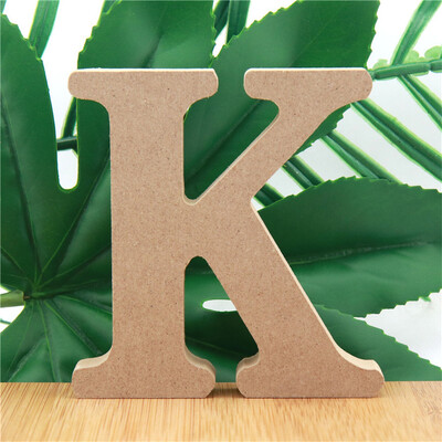 1 kom 10 cm Drvena slova u boji drveta Abeceda DIY Riječ Slovo Umjetnički obrti Stojeći naziv Dizajn Party Vjenčanje Kućni dekor 3,94 inča