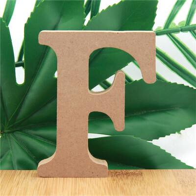 1 kom 10 cm Drvena slova u boji drveta Abeceda DIY Riječ Slovo Umjetnički obrti Stojeći naziv Dizajn Party Vjenčanje Kućni dekor 3,94 inča