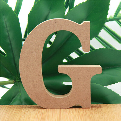 1 kom 10 cm Drvena slova u boji drveta Abeceda DIY Riječ Slovo Umjetnički obrti Stojeći naziv Dizajn Party Vjenčanje Kućni dekor 3,94 inča