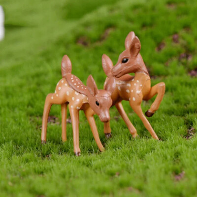 1db mesterséges mini szarvas tündérkert miniatűrök törpék moha terráriumok gyanta kézműves figurák kézműves lakberendezés