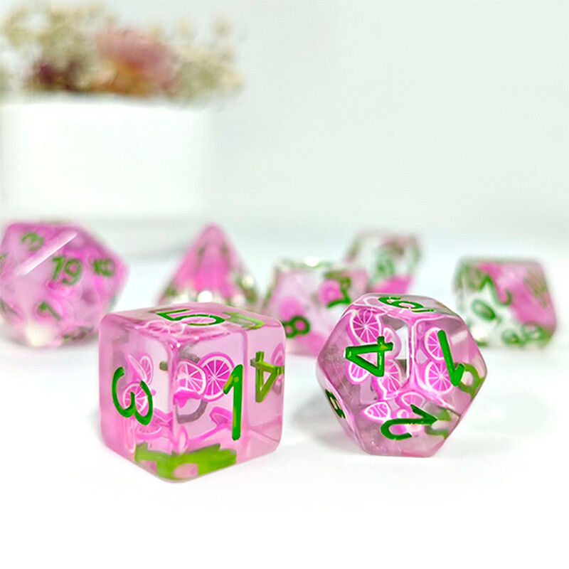 7 bucăți/set zaruri Accesorii pentru jocuri de masă Jucărie de divertisment pentru birou de agrement D4 D6 D8 D10 D12 D20 zaruri digitale pentru jocuri TPRG PRG