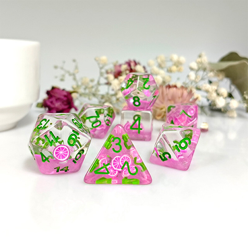 7 bucăți/set zaruri Accesorii pentru jocuri de masă Jucărie de divertisment pentru birou de agrement D4 D6 D8 D10 D12 D20 zaruri digitale pentru jocuri TPRG PRG