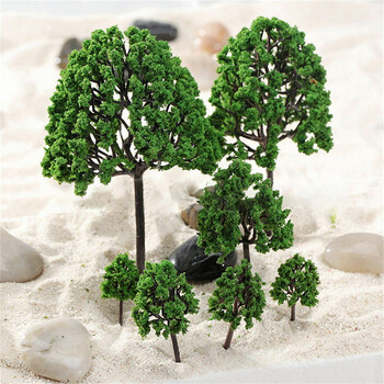 11 τμχ HO Scale Model Trees Train Railroad Micro Landscape Park Scenery Scale Tree Layout Diorama Wargame Scenery Κατασκευή σκηνής DIY