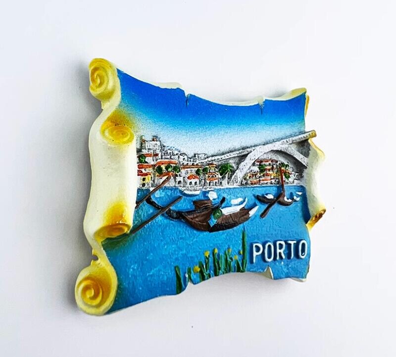 Porto Portugalsko Cestovné suveníry Magnety na chladničku Kreatívne bytové dekorácie Živicové magnetické chladničky