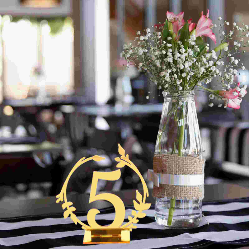 10 db Jelzőtábla Rendszámtábla Kerek Étkezés Esküvő Helykártyatartó Akril táblák