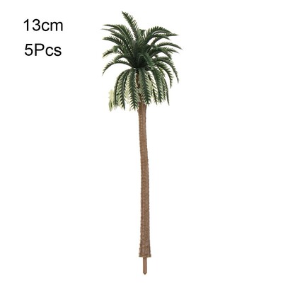 5 ks plastových kokosových paliem miniatúrne kvetináče, bonsaje, remeslo, mikro krajinka, DIY dekorácia, scenéria, model