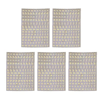 5 ks 3 mm písmená abecedy, hrubé trblietavé epoxidové živicové dekoratívne nálepky, anglické písmená a čísla, UV epoxidové živicové výplne