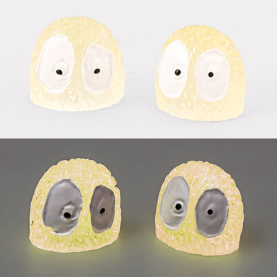 100 DB Világító Brikettek Elfs Black Ball Sprite Miniatűrök Otthoni dekoráció Izzó Elf Tündérkert Barkácsolás Kiegészítők Asztaldísz