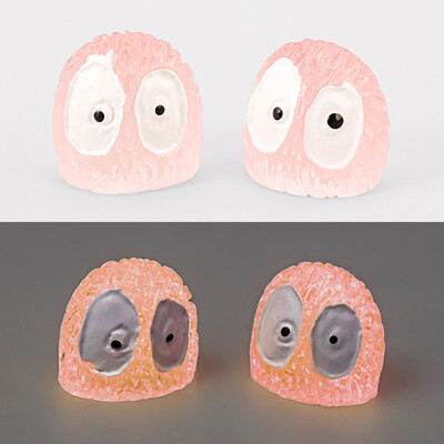 100 DB Világító Brikettek Elfs Black Ball Sprite Miniatűrök Otthoni dekoráció Izzó Elf Tündérkert Barkácsolás Kiegészítők Asztaldísz