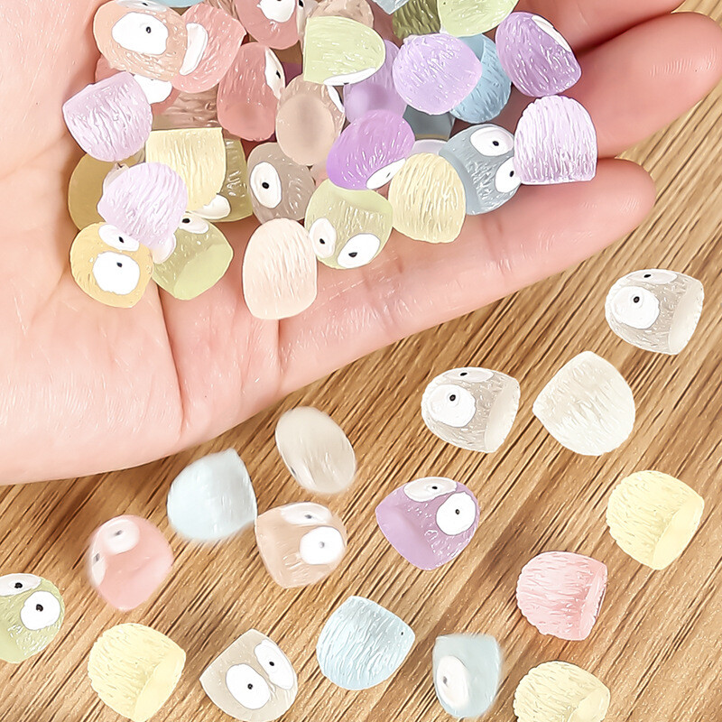 100 DB Világító Brikettek Elfs Black Ball Sprite Miniatűrök Otthoni dekoráció Izzó Elf Tündérkert Barkácsolás Kiegészítők Asztaldísz