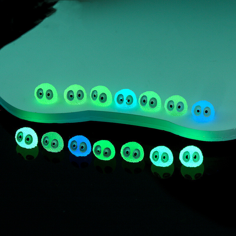 100 DB Világító Brikettek Elfs Black Ball Sprite Miniatűrök Otthoni dekoráció Izzó Elf Tündérkert Barkácsolás Kiegészítők Asztaldísz