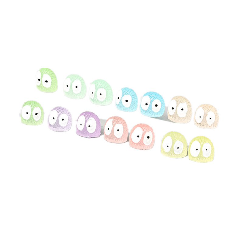 100 DB Világító Brikettek Elfs Black Ball Sprite Miniatűrök Otthoni dekoráció Izzó Elf Tündérkert Barkácsolás Kiegészítők Asztaldísz