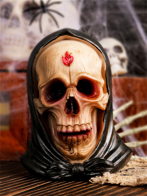 Figurák Miniatűrök Szellemcsontváz Dísz Koponya Mikro Táj díszek Halloween-dekorációhoz Hoom asztali kiegészítők