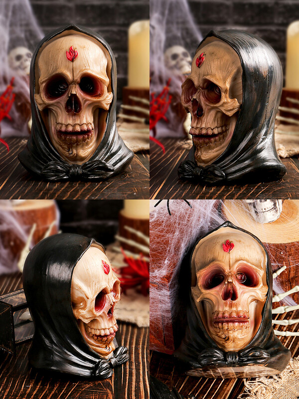 Figurák Miniatűrök Szellemcsontváz Dísz Koponya Mikro Táj díszek Halloween-dekorációhoz Hoom asztali kiegészítők