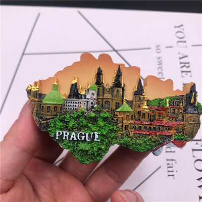 Ručne vyrobený magnet na chladničku z živice Thajsko Kórea Nemecko Viedeň Monako Cestovný suvenír Magnetická nálepka na chladničku Remeselné dekorácie do domácnosti