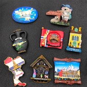 Taliansko Thajsko Grécko Austrália Nórsko Nemecko Turistický suvenír Magnety na chladničku Živicová magnetická nástenka na chladničku