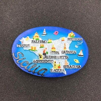 Taliansko Thajsko Grécko Austrália Nórsko Nemecko Turistický suvenír Magnety na chladničku Živicová magnetická nástenka na chladničku