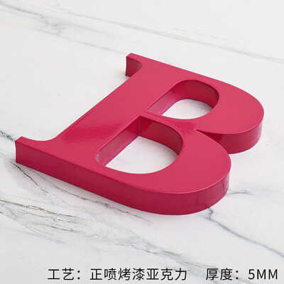 Individualizuotos sienos akrilo raidės Laiškų lipdukai Abėcėlė