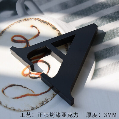 Individualizuotos sienos akrilo raidės Laiškų lipdukai Abėcėlė