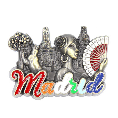 Spania Madrid Magnet Frigider Metal Portugalia Lisboa Magnet Frigider Decoratiuni Copii Magnet Frigider Decor Suvenir Copii