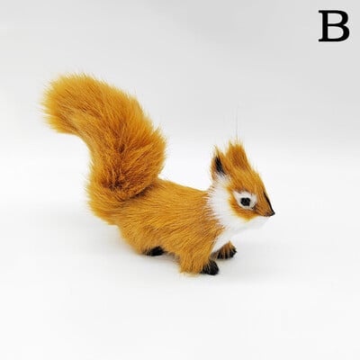 Szimuláció Mókus Állatfigurák Miniatűrök Mesterséges Hamis Mókus Kerti Fadíszek Otthon Karácsonyi asztaldísz