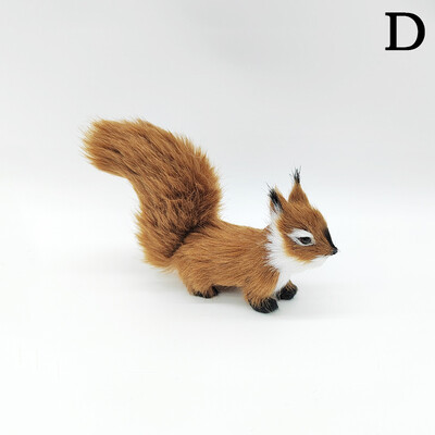 Szimuláció Mókus Állatfigurák Miniatűrök Mesterséges Hamis Mókus Kerti Fadíszek Otthon Karácsonyi asztaldísz