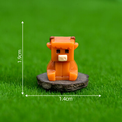 6 vnt. 3D dervos animacinių filmų gyvūnas zuikis karvė lėlės dekoravimas namų dekoravimas „pasidaryk pats“ amatai lėlių namelio priedai Kalėdų dovana