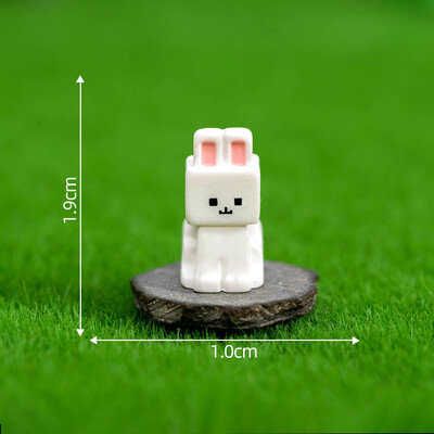 6 vnt. 3D dervos animacinių filmų gyvūnas zuikis karvė lėlės dekoravimas namų dekoravimas „pasidaryk pats“ amatai lėlių namelio priedai Kalėdų dovana