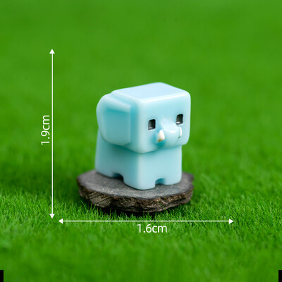 6 vnt. 3D dervos animacinių filmų gyvūnas zuikis karvė lėlės dekoravimas namų dekoravimas „pasidaryk pats“ amatai lėlių namelio priedai Kalėdų dovana