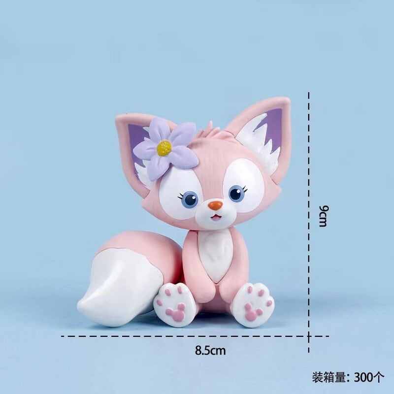 Kreslená Duffy Roztomilá Linabell Mini akčná figúrka Bábiky Kolekcia Hračiek Príslušenstvo Kawaii Dekorácie Do Auta Hračky Pre Vianočné Dievčatá
